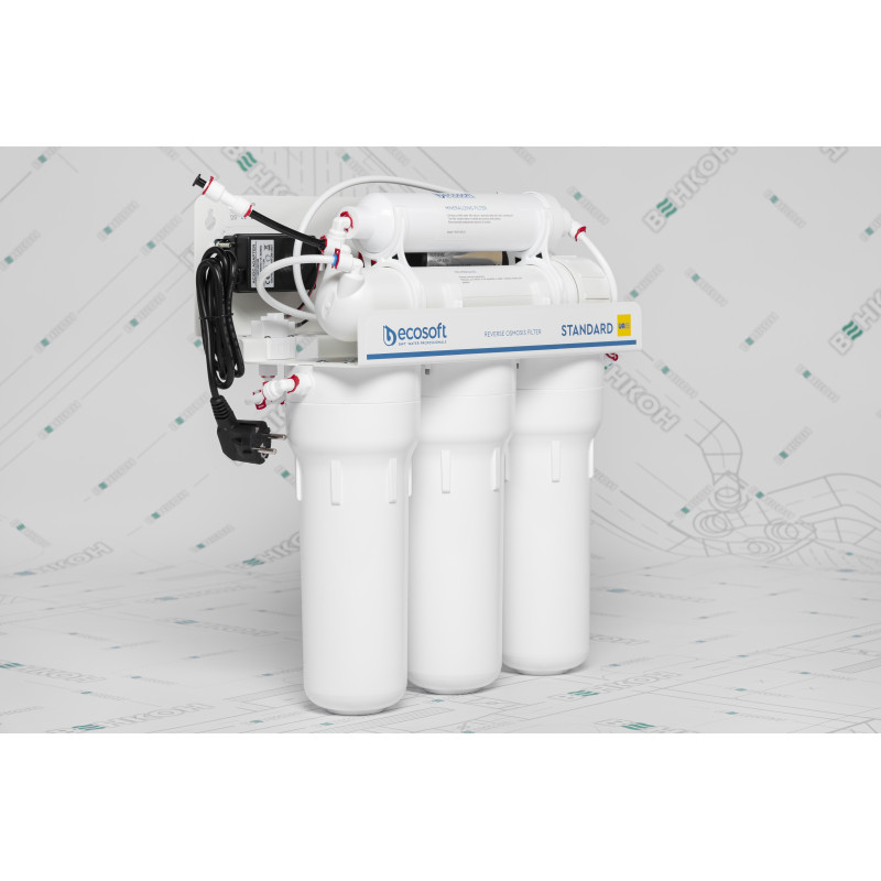 ECOSOFT Фільтр зворотного осмосу Standard PRO з помпою (MO550MPECOSTD)