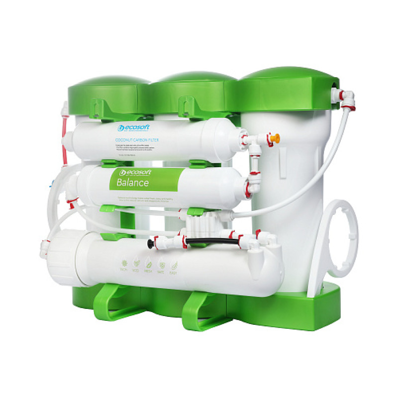 Фільтр зворотного осмосу Ecosoft P'URE Balance, мембрана 75gpd DuPont, картридж Balance збагачує воду кальцієм і магнієм, дренаж 1:1 (MO675MPUREBALECO)