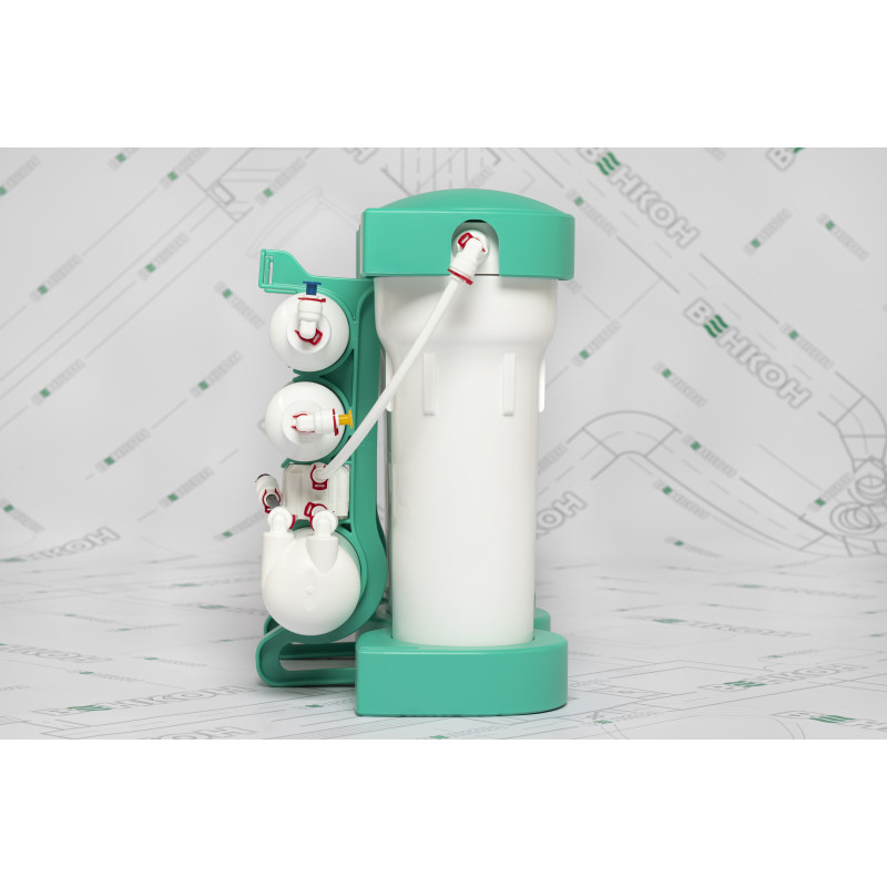 Фільтр зворотного осмосу Ecosoft P’URE AQUACALCIUM Mint, мембрана 75gpd DuPont, картридж AquaCalcium збагачує мінералами, дренаж 1:1 (MO675PUREMACECO)