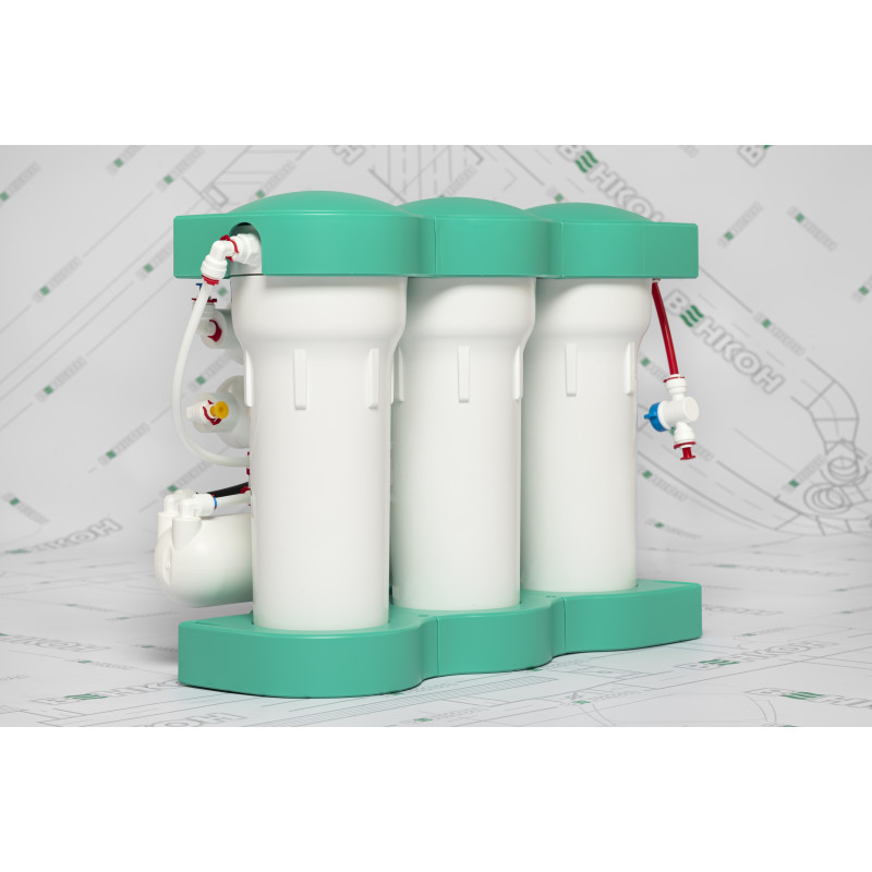 Фільтр зворотного осмосу Ecosoft P’URE AQUACALCIUM Mint, мембрана 75gpd DuPont, картридж AquaCalcium збагачує мінералами, дренаж 1:1 (MO675PUREMACECO)