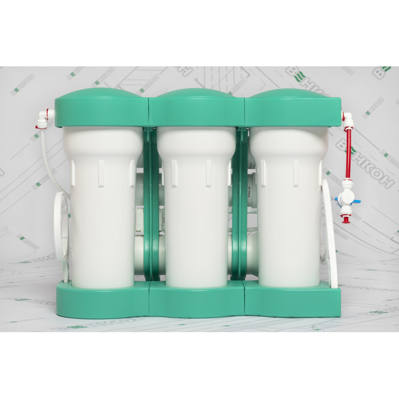 Фільтр зворотного осмосу Ecosoft P’URE AQUACALCIUM Mint, мембрана 75gpd DuPont, картридж AquaCalcium збагачує мінералами, дренаж 1:1 (MO675PUREMACECO)