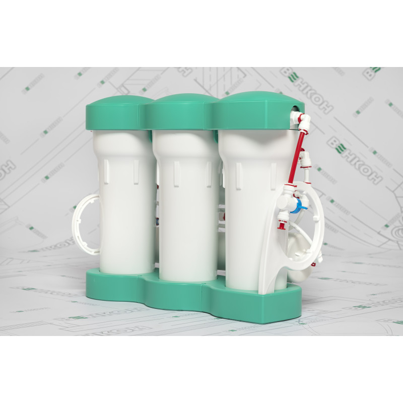 Фільтр зворотного осмосу Ecosoft P’URE AQUACALCIUM Mint, мембрана 75gpd DuPont, картридж AquaCalcium збагачує мінералами, дренаж 1:1 (MO675PUREMACECO)