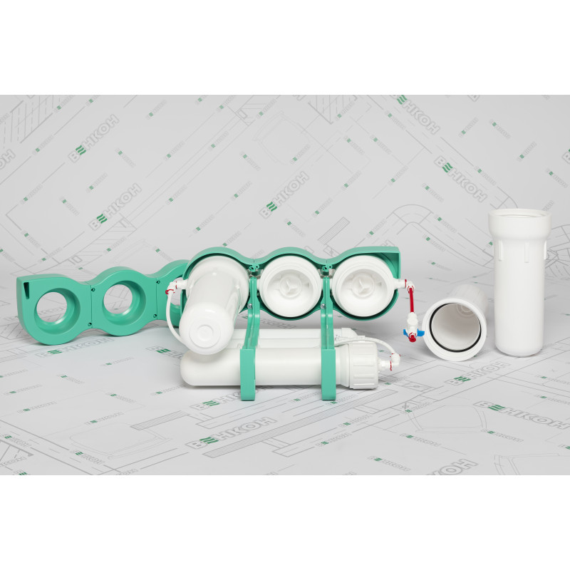 Фільтр зворотного осмосу Ecosoft P’URE AQUACALCIUM Mint, мембрана 75gpd DuPont, картридж AquaCalcium збагачує мінералами, дренаж 1:1 (MO675PUREMACECO)