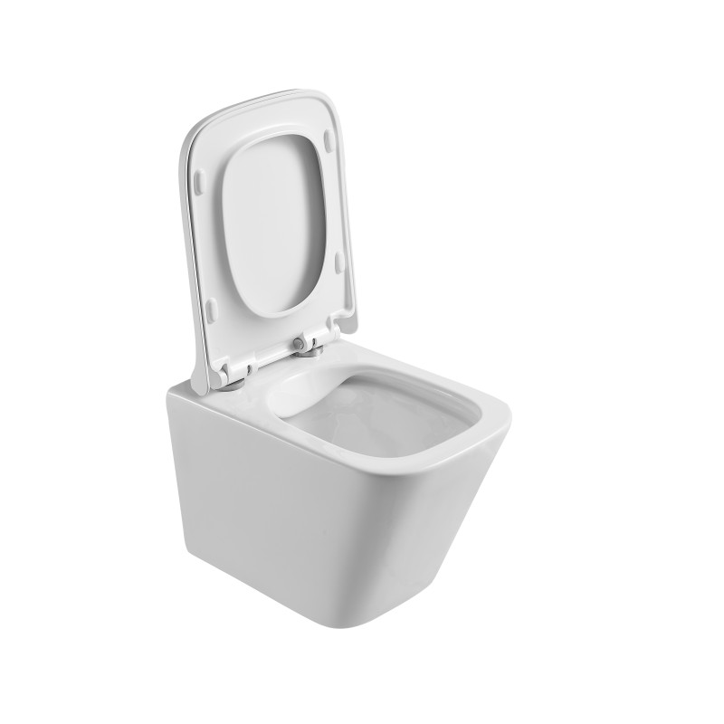 Унітаз підвісний Mixxus Premium Quadro-0301-R 490x340x360mm, система змиву Rimless (MP6452)