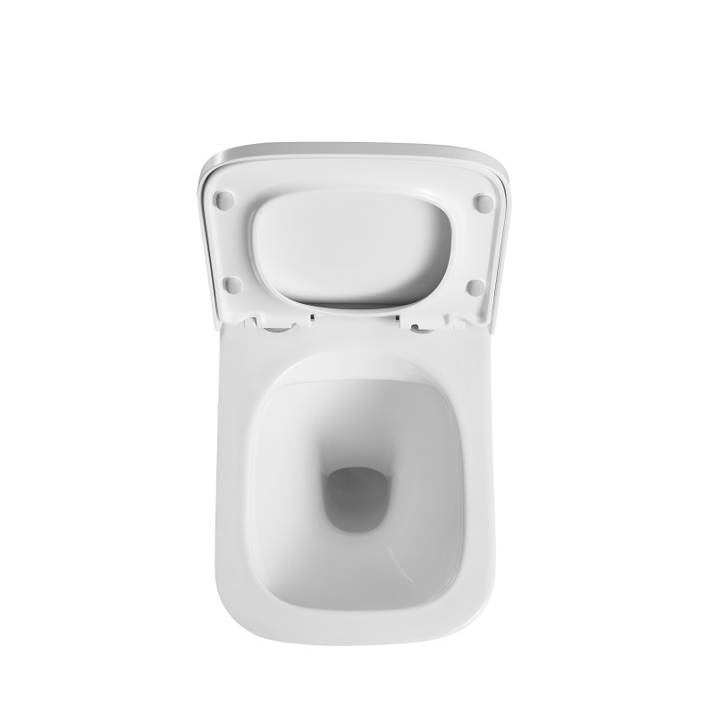 Унітаз підвісний Mixxus Premium Quadro-0301-R 490x340x360mm, система змиву Rimless (MP6452)