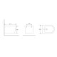 Біде підвісне Mixxus Premium Bevel-0501 515x360x345mm (MP6475)