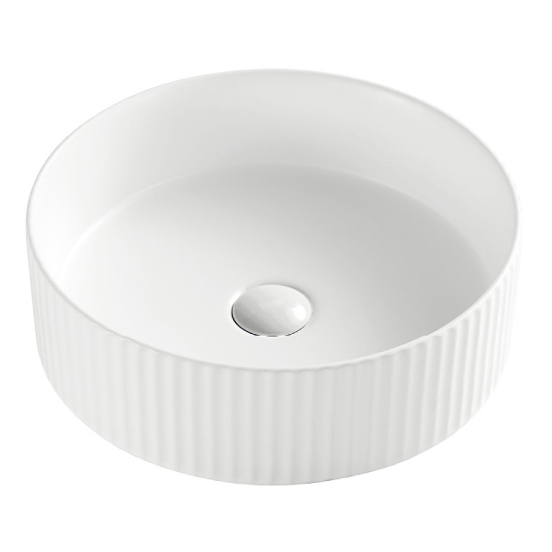 Умивальник накладний керамічний Mixxus Premium Wave-0101 400x400x125mm (MP6491)