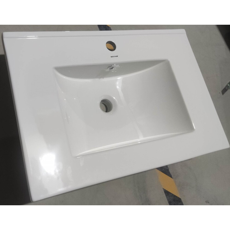 Раковина меблева Mixxus Premium CUBIC-1502 710х460х170mm з отвором під змішувач та переливом (MP649