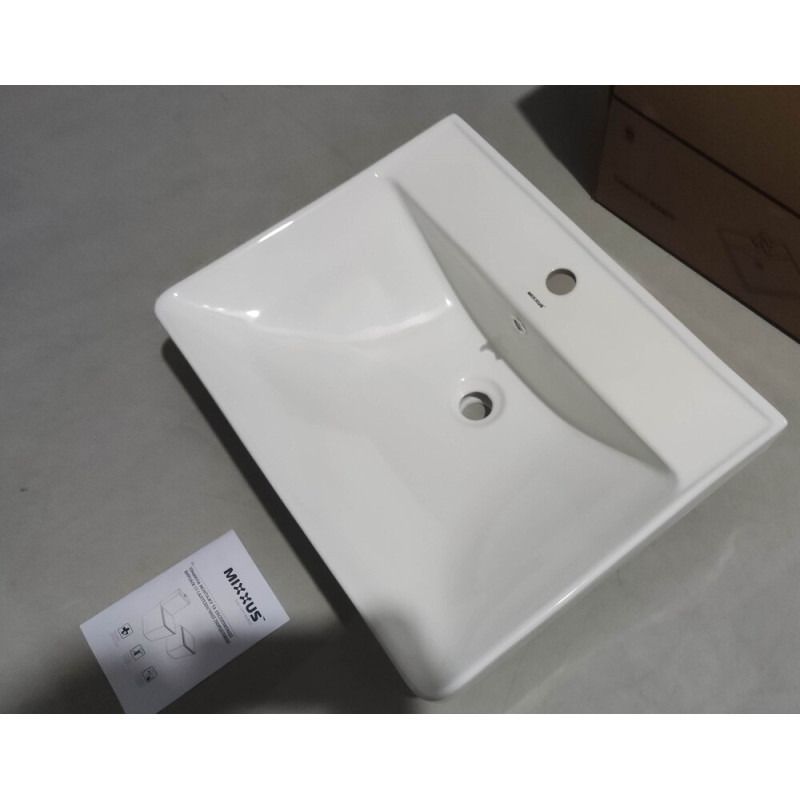 Раковина меблева MIXXUS PREMIUM STYLE-1501 600х480х190mm з отвором під змішувач та переливом (MP6498)