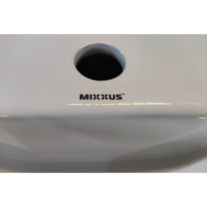 Раковина підвісна Mixxus Premium QUADRO-1201-R 430х265х135mm з отвором під змішувач та переливом (M