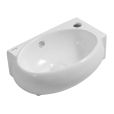 Раковина підвісна Mixxus Premium DIVERSE-1201-L 400х215х140mm з отвором під змішувач та переливом (