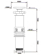 Раковина накладна Mixxus Premium STYLE-0202 600х350х140mm з донним клапаном та отвором під змішувач