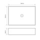 Раковина накладна Mixxus Premium QUADRO-0104 500х350х120mm (MP6515)
