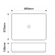 Раковина накладна Mixxus Premium BEVEL-0102 MARBLE 495х370х135mm (MP6519)