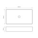 Раковина накладна Mixxus Premium QUADRO-0107 EDGE BLACK 600х340х110mm (MP6521)