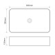 Раковина накладна Mixxus Premium QUADRO-0106 600х355х130mm (MP6523)