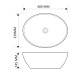 Раковина накладна MIXXUS PREMIUM ELLIPSE-0108 MARBLE 400х330х145mm (MP6526)