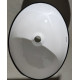 Раковина накладна MIXXUS PREMIUM ELLIPSE-0108 EDGE BLACK 400х330х145mm (MP6527)