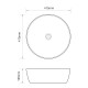 Раковина накладна Mixxus Premium ELLIPSE-0101 415х415х135mm (MP6531)