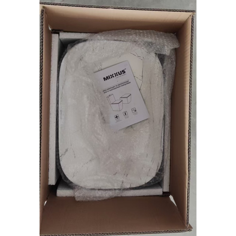 Раковина накладна MIXXUS PREMIUM DIVERSE-0112 MARBLE-BLACK 455х325х135mm (MP6541)