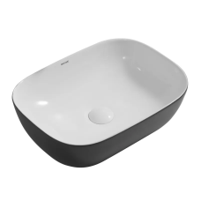 Раковина накладна Mixxus Premium DIVERSE-0112 WHITE-BLACK 455х325х135mm (MP6542)