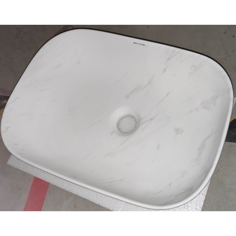 Раковина накладна Mixxus Premium DIVERSE-0112 MARBLE 455х325х135mm (MP6543)
