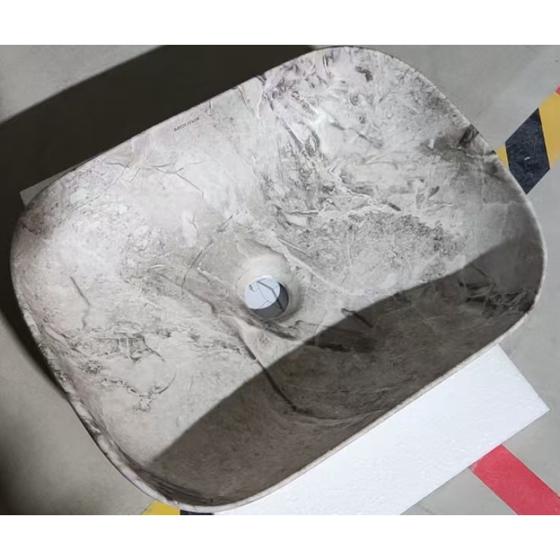 Раковина накладна MIXXUS PREMIUM DIVERSE-0113 MARBLE 455х325х135mm (MP6544)