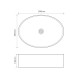 Раковина накладна Mixxus Premium BEVEL-0106 500х355х140mm (MP6546)