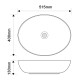 Раковина накладна Mixxus Premium ELLIPSE-0102 515х400х130mm (MP6551)