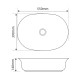 Раковина накладна Mixxus Premium ELLIPSE-0103 550х390х140mm (MP6553)