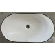 Раковина накладна Mixxus Premium WAVE-0105 EDGE BLACK 620х360х160mm (MP6556)