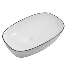 Раковина накладна Mixxus Premium DIVERSE-0111 EDGE BLACK 600х380х140mm (MP6562)