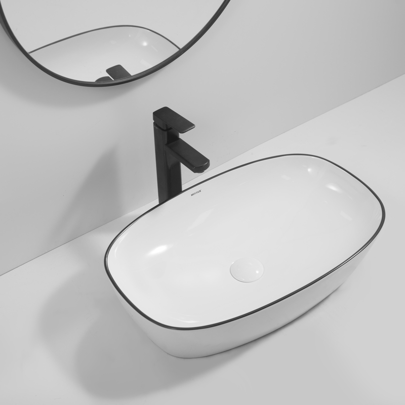 Раковина накладна Mixxus Premium DIVERSE-0111 EDGE BLACK 600х380х140mm (MP6562)