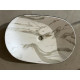 Раковина накладна MIXXUS PREMIUM ELLIPSE-0105 MARBLE-BLACK 600х400х150mm (MP6565)
