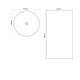 Раковина моноблок MIXXUS PREMIUM ELLIPSE-1101 460х460х855mm з переливом (MP6573)