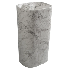 Раковина моноблок MIXXUS PREMIUM DIVERSE-1101 MARBLE 460х380х840mm з отвором під змішувач та перели