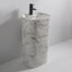 Раковина моноблок MIXXUS PREMIUM DIVERSE-1101 MARBLE 460х380х840mm з отвором під змішувач та перели