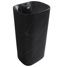 Раковина моноблок MIXXUS PREMIUM DIVERSE-1102 MARBLE 460х380х840mm з отвором під змішувач та перели