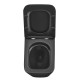 Унітаз підвісний Mixxus Premium QUADRO-0301-T3 BLACK 490х340х360mm, система змиву TORNADO 3.0 (MP65