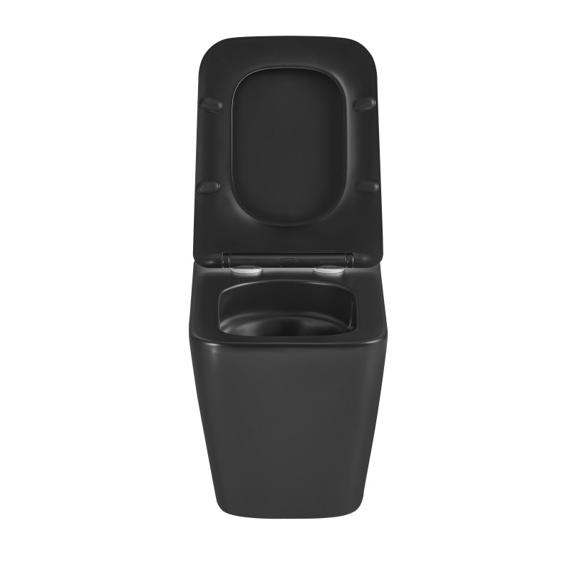 Унітаз підвісний Mixxus Premium QUADRO-0301-T3 BLACK 490х340х360mm, система змиву TORNADO 3.0 (MP65