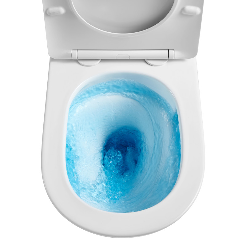 Унітаз підлоговий безбачковий MIXXUS PREMIUM BEVEL-0701-T1 580х365х430mm, система змиву TORNADO 1.0