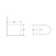 Біде підлогове Mixxus Premium BEVEL-0601 580х360х425mm (MP6598)