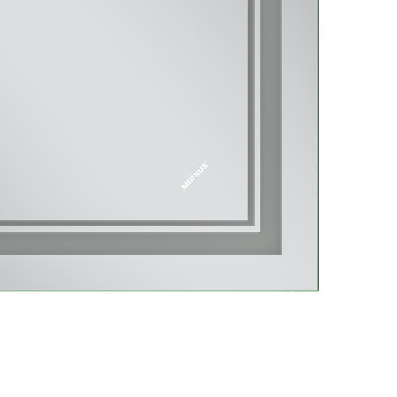 Дзеркало Mixxus Premium QUADRO MR20-50x80-Reverse з Led Touch, Anti-fog, димером, регулятором яскра