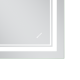 Дзеркало Mixxus Premium QUADRO MR20-50x80-Reverse з Led Touch, Anti-fog, димером, регулятором яскра