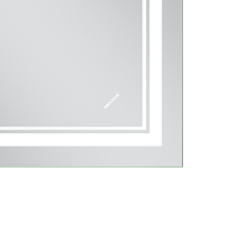 Дзеркало Mixxus Premium QUADRO MR20-90x70-Reverse з Led Touch, Anti-fog, димером, регулятором яскра