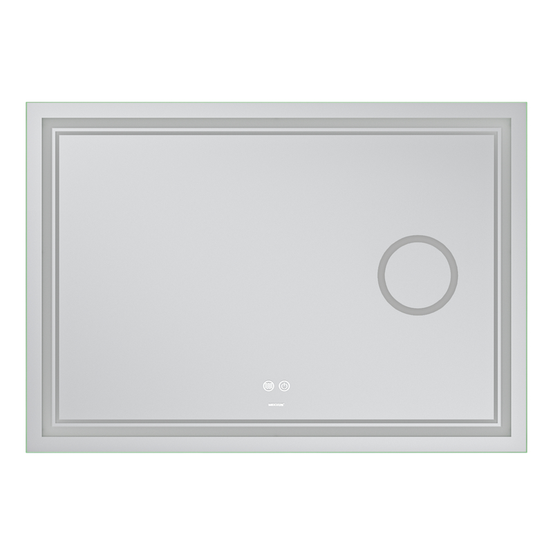 Дзеркало Mixxus Premium QUADRO MR20-100x70 з Led Touch, Anti-fog, димером, регулятором яскравості,