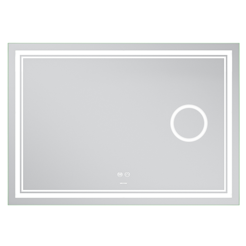 Дзеркало Mixxus Premium QUADRO MR20-100x70 з Led Touch, Anti-fog, димером, регулятором яскравості,