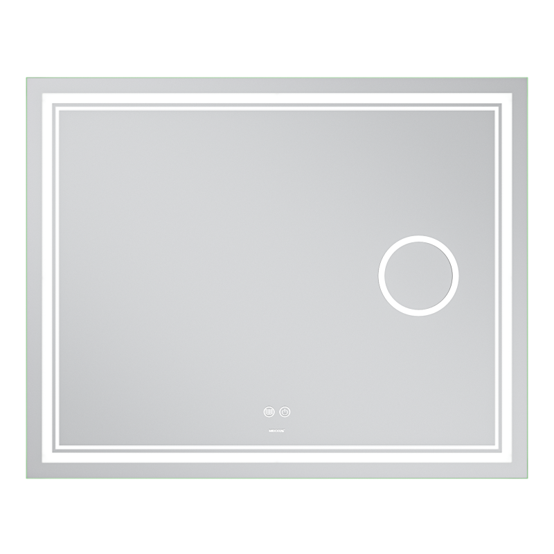 Дзеркало Mixxus Premium QUADRO MR20-100x80 з Led Touch, Anti-fog, димером, регулятором яскравості,