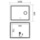 Дзеркало Mixxus Premium QUADRO MR20-100x80 з Led Touch, Anti-fog, димером, регулятором яскравості,