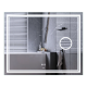 Дзеркало Mixxus Premium QUADRO MR20-100x80 з Led Touch, Anti-fog, димером, регулятором яскравості,